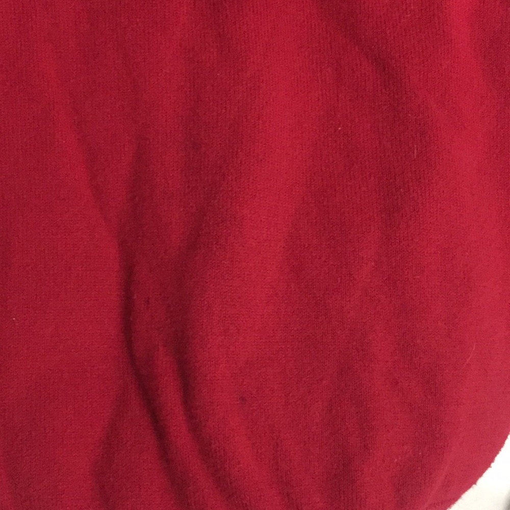 Chaps Ruby Red Ruffle Sweater Sz Large - Picture 4 of 6